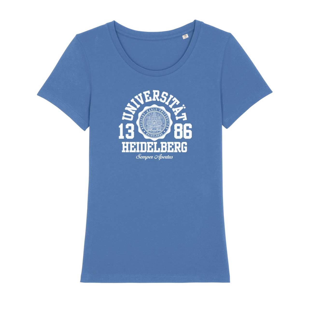 Damen Organic T-Shirt, bright blue, marshall