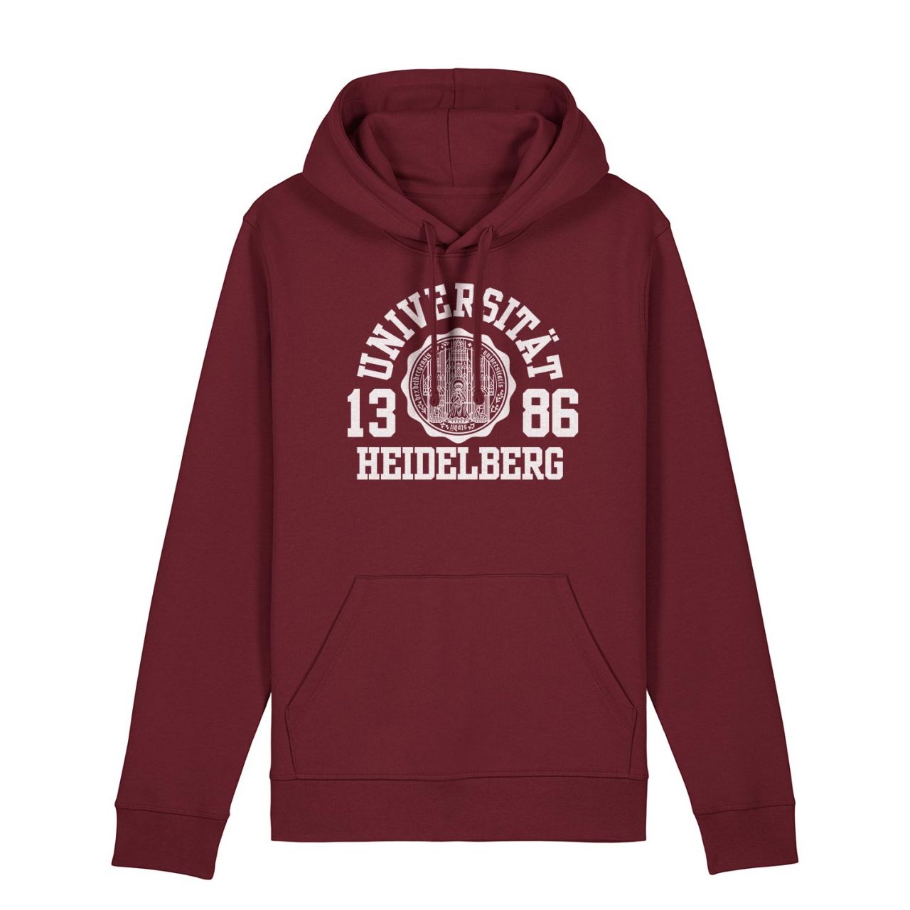 Unisex Hooded Sweatshirt, burgundy, marshall