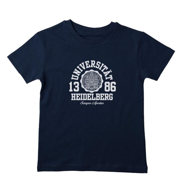 Boys Organic T-Shirt, navy, marshall