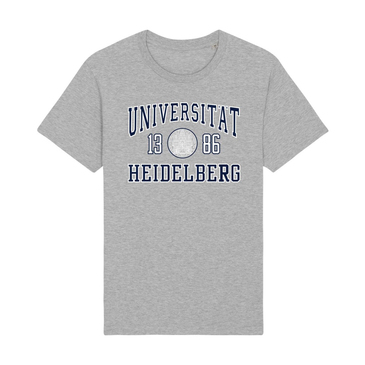 Herren Organic T-Shirt, heather grey, classic