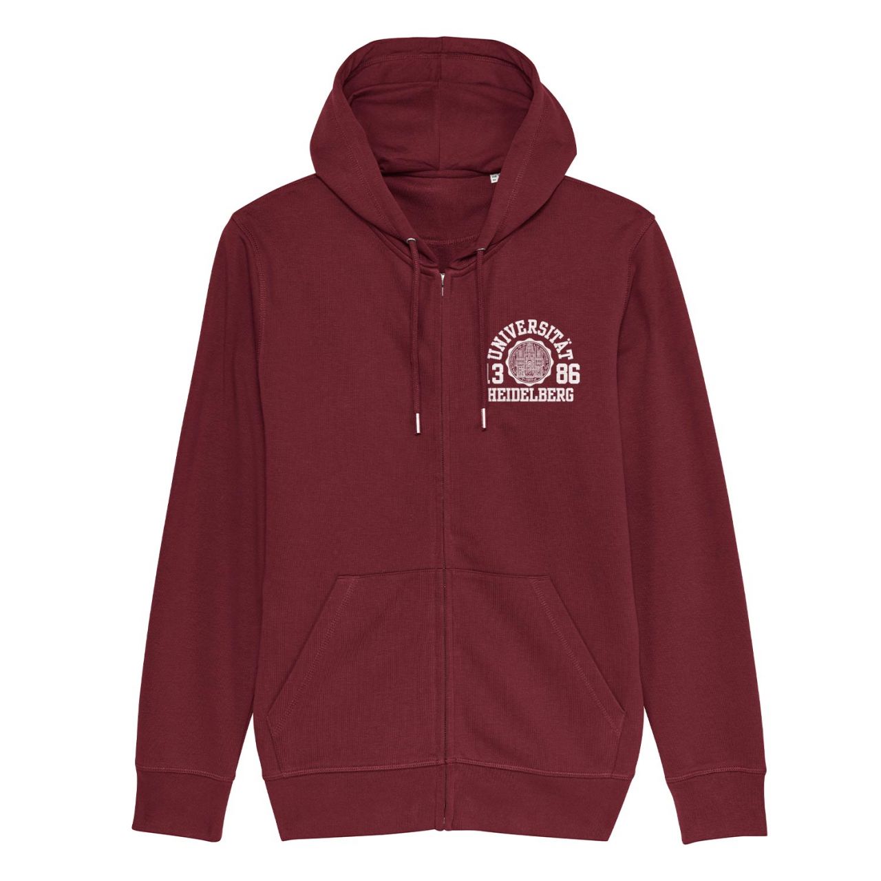 Unisex Zipper, burgundy, marshall