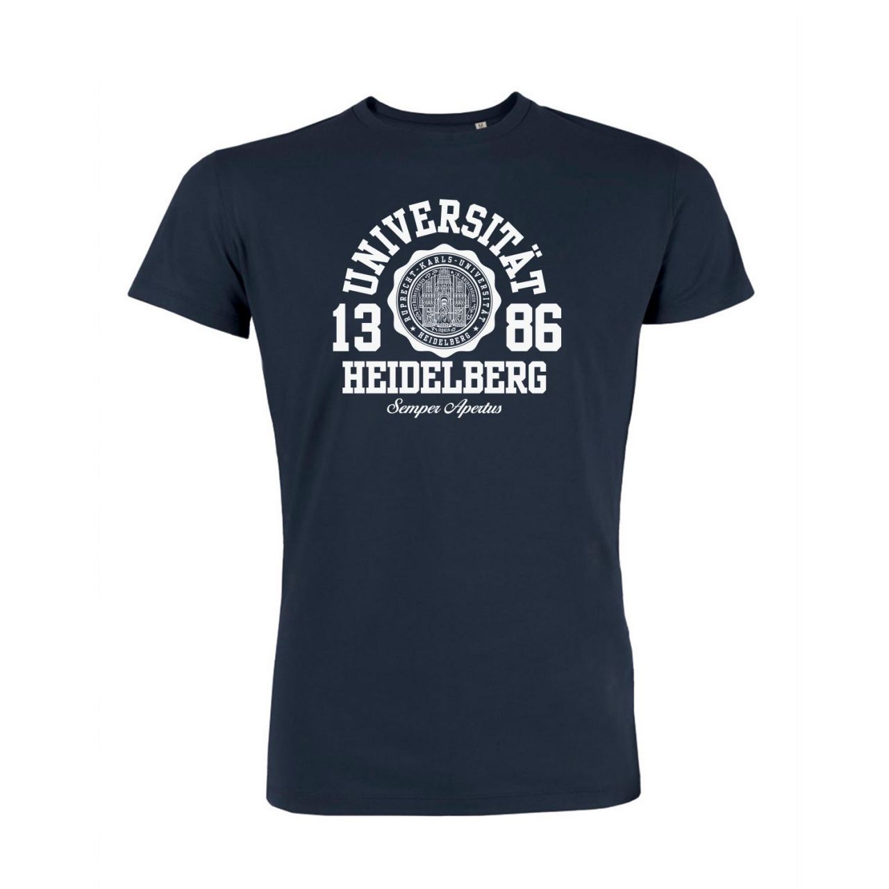 Herren Organic T-Shirt, navy, marshall