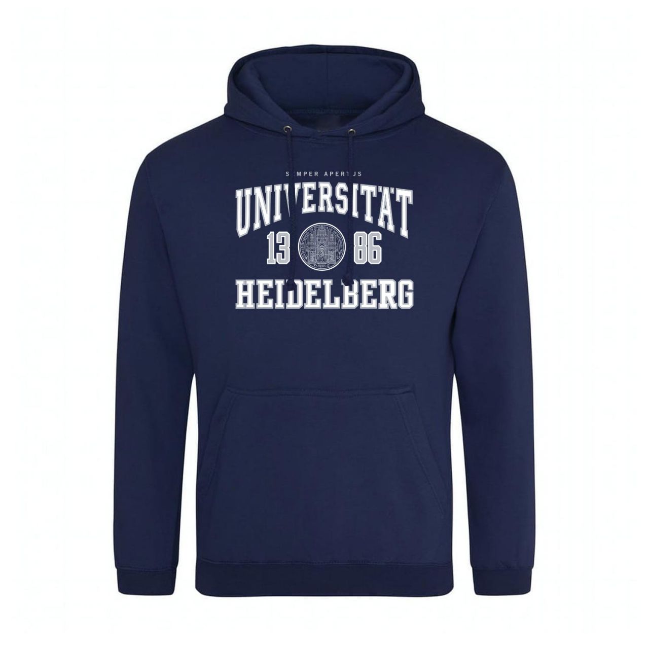 Classic Hooded Sweatshirt, navy, classic