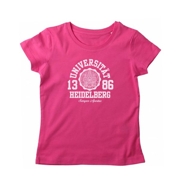 Girls Organic T-Shirt, pink, marshall
