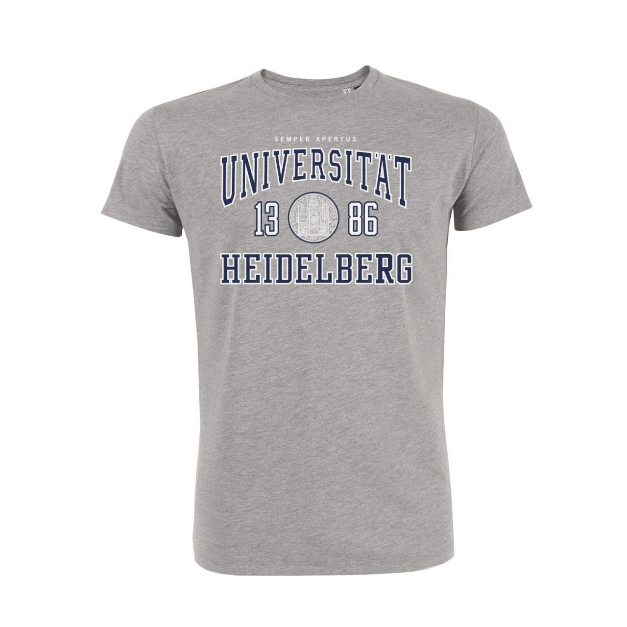 Herren Organic T-Shirt, heather grey, classic