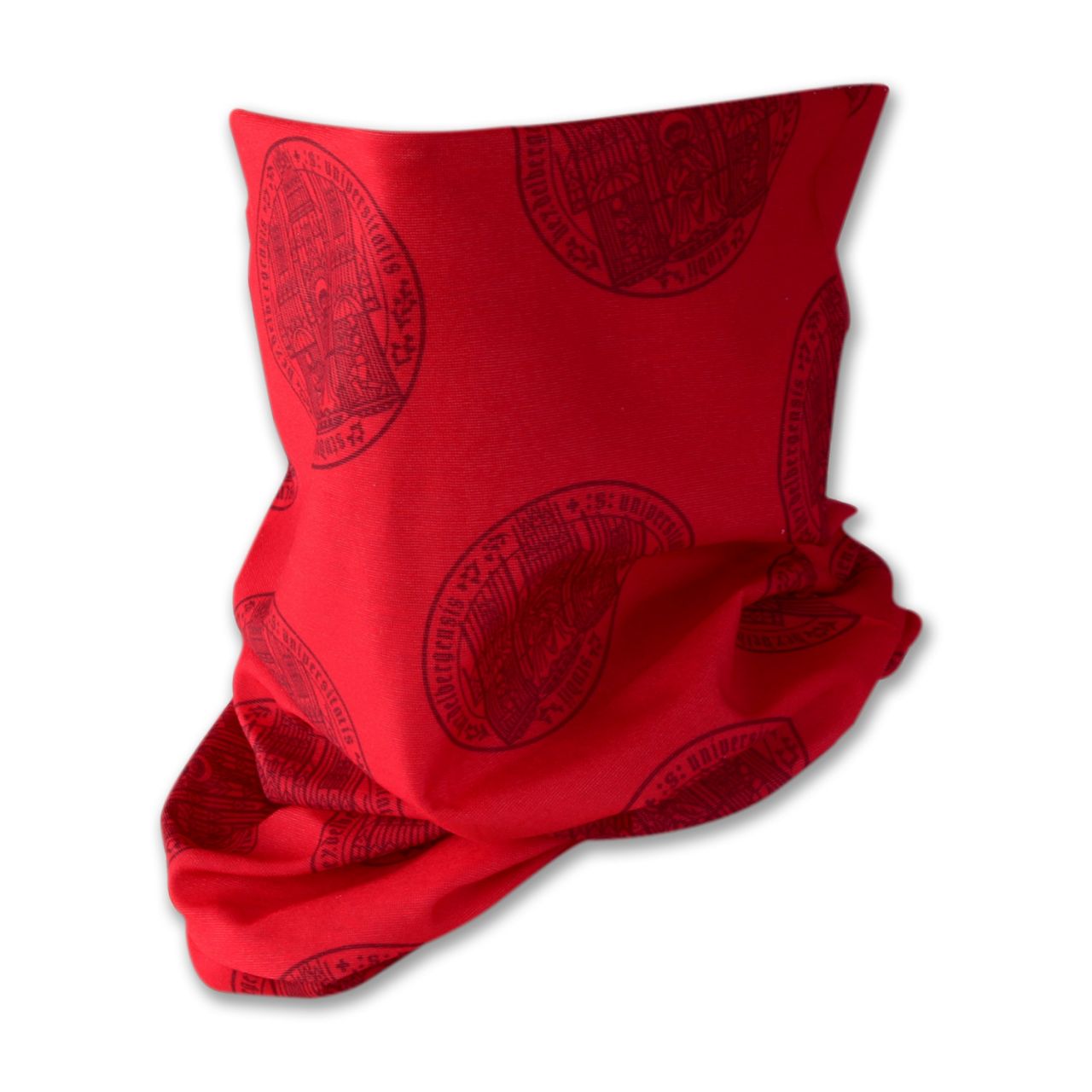 Multifunctional scarf, red, siegel