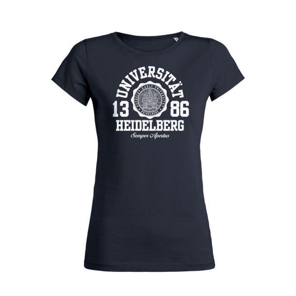 Damen Organic T-Shirt, navy, marshall