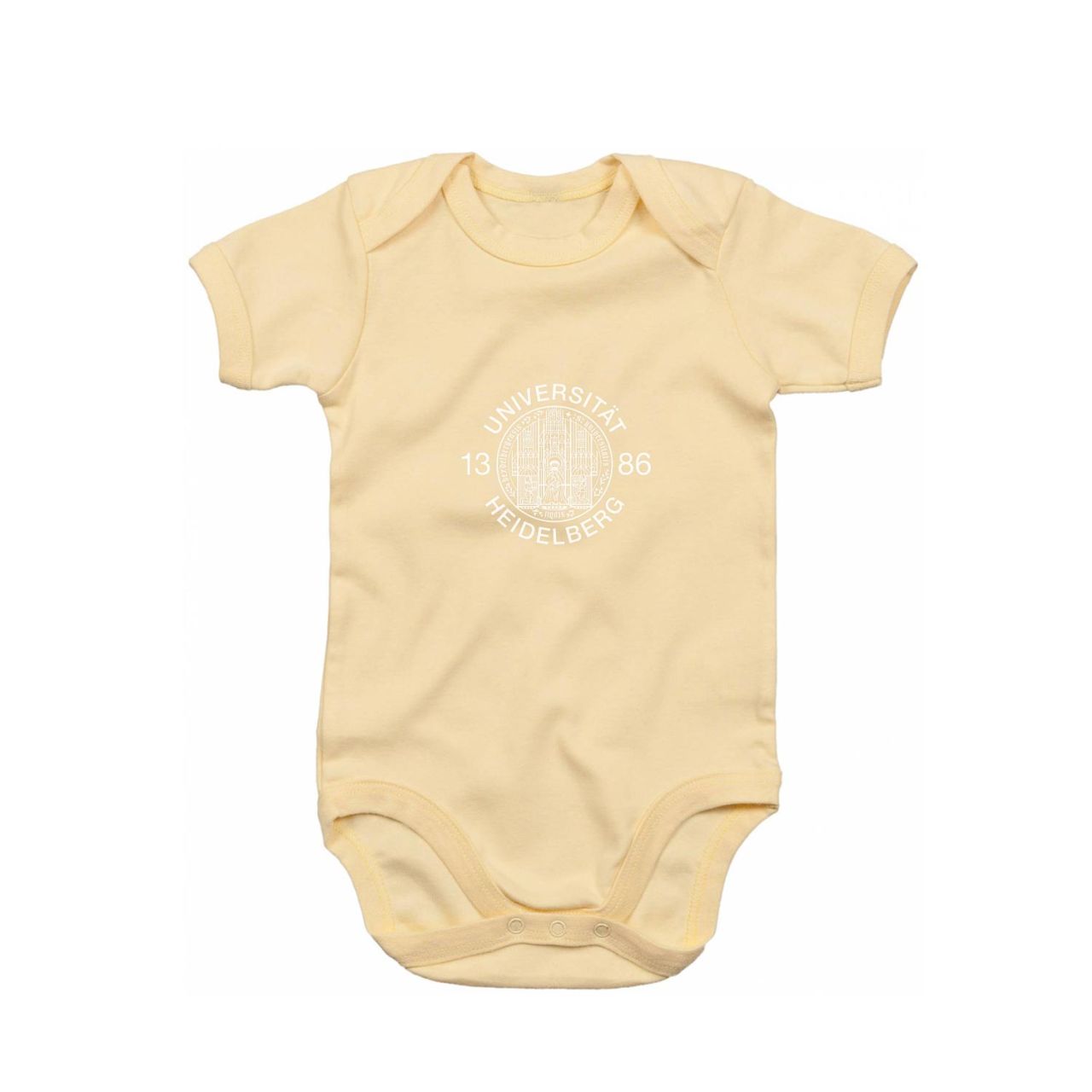 Baby Bodysuit, soft yellow, siegel