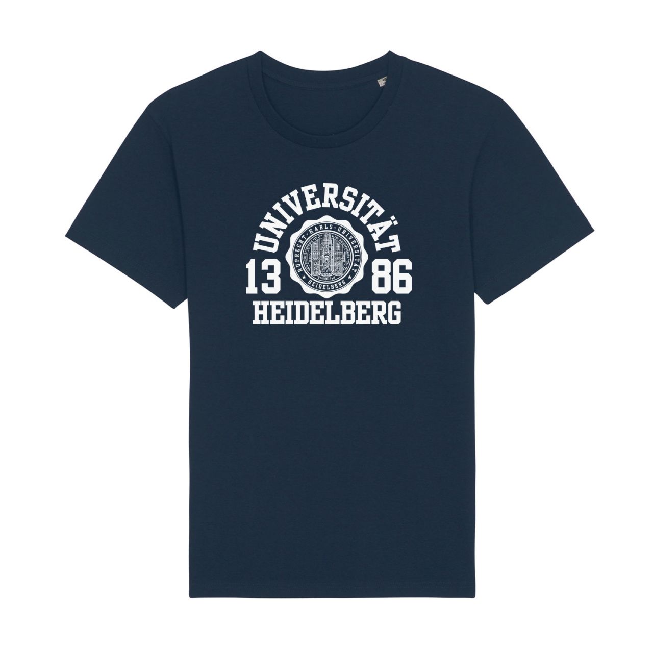 Iconic Herren Organic T-Shirt, navy, marshall
