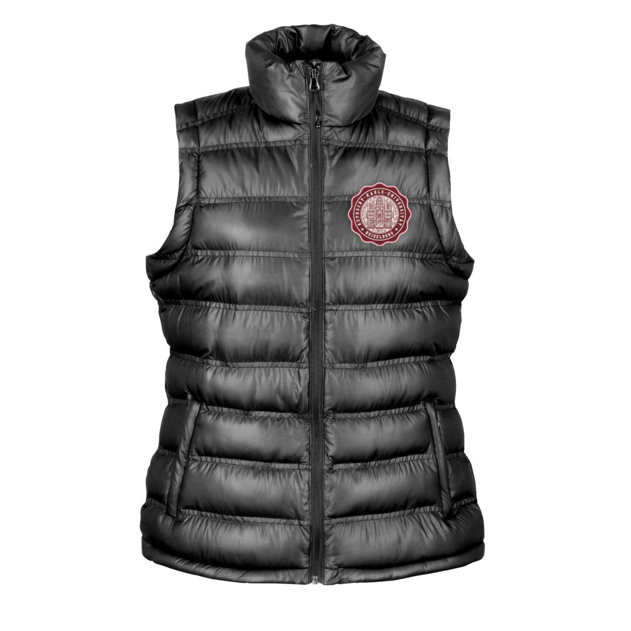 Women Padded Gilet, black, signet