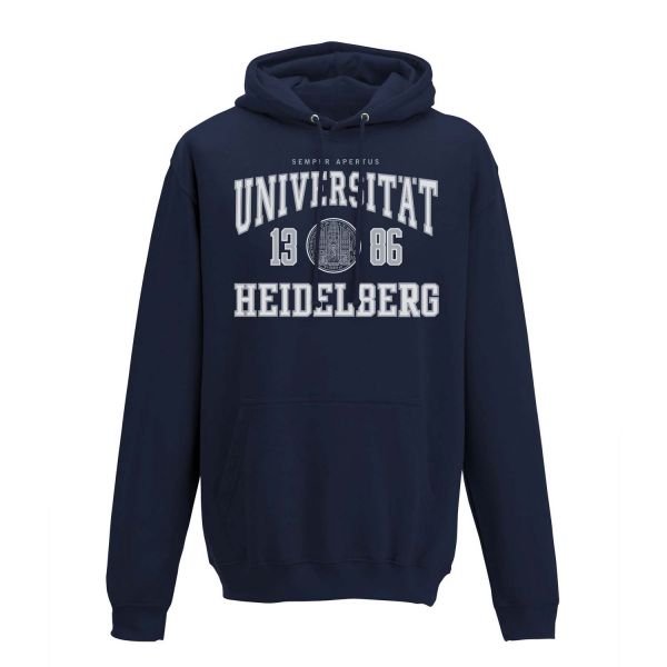 Classic Hooded Sweatshirt, navy, classic